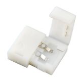 10pcs 10mm 2pin Solderless Clip-on Coupler Connector 2pin for LED Strip Light