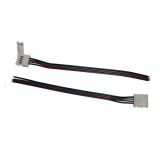 10pcs Connector for RGB LED Strip 8mm or 10mm; 1 Clip + 1 Cable 15cm