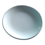 7.5" Blank Sublimation White Moon Plate Full Printing Ceramic Plate