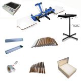 4 Color 2 Station Silk Screen Printing Press Screen Printing Full Kit Equipment
