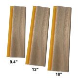 3 pcs Silk Screen Printing Squeegee Ink Scraper 9.4" / 13" / 18" Scratch Board 75 Durometer