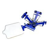Desktop 4 Color 1 Station Screen Printing Press Machine Silk Screening Pressing DIY