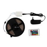 Waterproof RGB Color Chasing LED Strip Light Kit 16.4ft LED Light Strip(270 SMD 3528)+adaptor+Remote 5m/roll