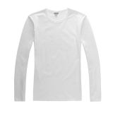 Screen Printing Blank Long Sleeve T-Shirts Combed Cotton T-Shirts for Men,10pcs/pack