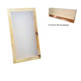 16"x20" Wood Screen Printing Frame 110 White Mesh+6" Squeegee Ink Scraper 65 Durometer