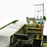AC220V Silicon Edge Sewing Machine with Automatic Feeding Conveyor