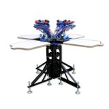 Silk Screen Printing 4 Color Printer Press Shirt Micro-adjust Rotatable Machine
