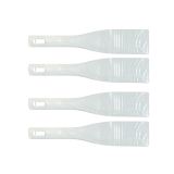 US Stock, 4 pcs 2.4" Width Spatula Ink Scoop Silk Screen Printing Shovel Goop Scoop Plastisol