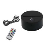 CALCA 10sets/pack Lamp Base Touch Switch 3D Night Lamp Acrylic Plate Panel Holder + USB Cable+Remote Wholesale