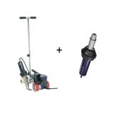 US Stock-Ving AC220V 40mm Plastic Powerful Hot Air Roofer Welder Machine Special for Thicker Tarpaulins Banners and Roofing+1 Hot Air Gun