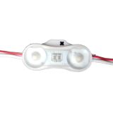 SMD 2835 IP67 Waterproof LED Module (2 LEDs, 1W, L41 x W16 x H5mm Holistic Lens White Light)