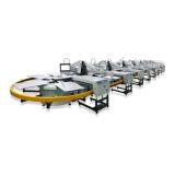 12 Color 42 Station Oval Evolution Automatic Screen Printing Press with Dryer