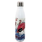 CALCA 10pcs 500ml / 17oz Bowling-Shaped Vacuum Bottle for Sublimation Printing, Full White