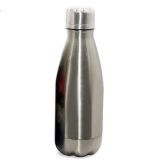 CALCA 50pcs 350ml / 12oz Bowling-Shaped Vacuum Bottle for Sublimation Printing, Silver