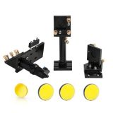 CO2 Laser Head Set with 1Pcs Laser Focus Lens 20mm with 3Pcs Mirror 25mm for Cutter