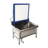 Screen Printing Wash Tank Washout Booth 25in w/ Backlit System
