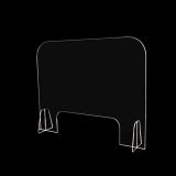 24" W x 24" T Countertop Safety Barrier Acrylic Sneeze Guard