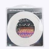 LED Flexible Silicone Neon Light Set 9.8ft, 12VDC, 1" Cut, 0.3"x 0.67" Red Color