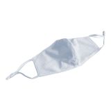 3D Sports Mesh Fabric Sublimation Face Mask Flexible White