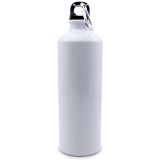 CALCA 10pcs/Pack 750ml Blank Aluminum Sports Bottle for Sublimation Printing, White