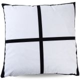 15.75" x 15.75" Sublimation Short Plush 4 Photo Panel Pillow Covers Double Side 10pcs