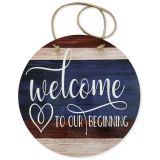 US Stock-CALCA 50pcs 11.8in Sublimation Blank MDF Rounds Door Signs 0.2in Thick(Local Pick-Up)