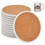 US Stock-144 Pack Sublimation Blanks 4.25 Inch Round Ceramic Tile Coaster With Cork Backing Pads(Local Pick-Up)