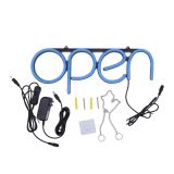 UK Stock CALCA OPEN Business Sign Neon Lamp Integrative Ultra Bright LED Store Shop Advertising Lamp (Blue)