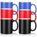 CALCA 36 Pack 11oz Ceramic Color Changing Sublimation Coffee Mug Blanks, Magic Cup, Full Color Changing
