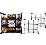 US Stock-CALCA 10 Pack Sublimation Blanks Polyester 9 Panel Photo Pillow Case Cushion Cover Throw Pillow Cover (15.7 x 15.75 Inches)
