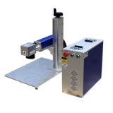 USED US Stock, CALCA 30W Split Fiber Laser Marking Machine for Laser Engraving Tumbler, Raycus Laser + Rotation Axis, FDA