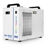 S&A CW-5000TG Industrial Water Chiller (AC220V 50Hz) for a Single 80W or 100W CO2 Glass Laser Tube Cooling, 0.4HP