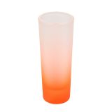 US Stock, 144 Pack Sublimation Mug 3oz Colored Glass Mugs Frosted Shot Glass With Gradient Colorful Bottom