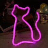 CALCA LED Cat Neon Sign, Size -7.1X9inches (18x23 cm)