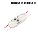 UL SMD 2835 IP68 Waterproof LED Module (2 LEDs with Optical Lens, White Light, 0.8W, L38x W16x H9.8mm) Designed for Internal Illumination of Signs