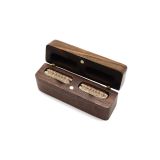 US Stock, CALCA 12PCS 80mm Wood Blank Double Ring Box with Magnetic Retro Jewelry Wooden Storage Box For Wedding Ceremony Ring Box Jewelry Case Gifts