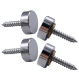 16mm Fitting Parts Brass Decorative Screw Cap Mirror Nails with Copper Washer for Acrylic Fixings