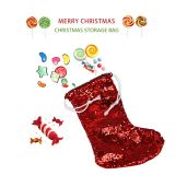 US Stock, CALCA 10PCS 16.5" x 10.24" Sublimation Magic Sequins Christmas Gifts Holiday Party Decorations Christmas Stockings