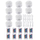 CALCA 10sets/pack 16 Colors Changeable Gifts Remote Control Optical Illusion Bedside Lamps Party Room Decor Crackle White Base Wholesale