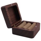US Stock, CALCA 12PCS Square Wooden Blank Ring Box with Magnetic Retro Jewelry Wooden Storage Box For Couples Wooden Ring Box Jewelry Case Gifts