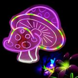CALCA LED Neon Sign MUSHROOM Sign USB 5VDC Size- 15.1X14.8inches(Colorfull)