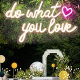 CALCA LED Neon Sign do what you love Sign USB 5VDC Size- 16.7X10inches