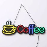 CALCA Coffee LED Neon Sign Decoration Size-23.6X7.9 inches(60x20cm)