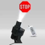 40W Outdoor Black Remote Control LED Gobo Projector Meanwell Driver (with Parking lot Rotating Glass Gobos)