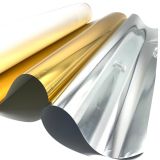 CALCA 24in x 328ft DTF Gold/Silver Foil Film Roll,Cold Peel