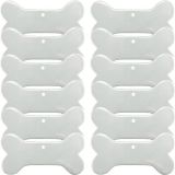 US Stock, CALCA 100 Pack DyeTrans Sublimation Blank Ceramic Ornament for Dye Sublimation Transfer, 4.3" Dog Bone, Christmas Tree Hanging Ornaments