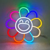 CALCA LED Neon Sign big sunflower Sign 12VDC Size- 15.7X15.7inches(Colorful)