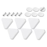6sets/pack LED Triangular Quantum Lamp RGB Wall Lamp Smart Pickup Rhythm Background Light For Bedroom Bedside Night Light Office Decoration Bluetooth