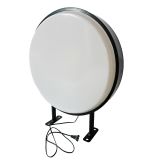 US Stock 20" (50cm) Round black frame LED Light Box / Circular Projecting Lightbox / Signs Supply Blank