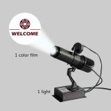 20W Black Desktop or Mountable LED Gobo Projector Advertising Logo Light (with Custom Rotating Glass Gobos)